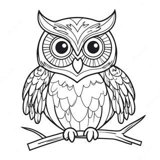 Finished Owl Coloring Page 30533-24602