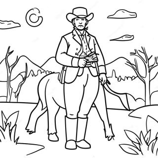 Westward Expansion Pioneer Coloring Page 30543-24615