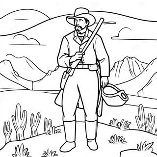 Westward Expansion Pioneer Coloring Page 30543-24616