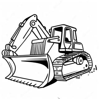 Bulldozer Construction Site Coloring Page 30573-24642