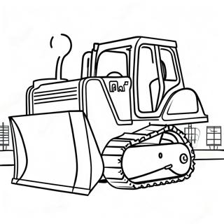 Bulldozer Construction Site Coloring Page 30573-24643