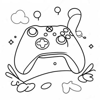 Cute Xbox Controller Coloring Page 30584-24649