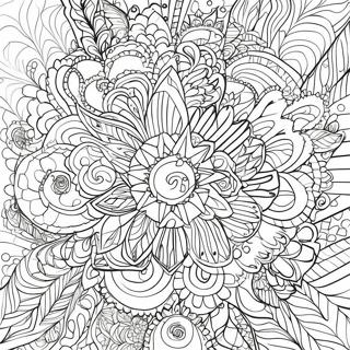 Kalidescope Coloring Pages