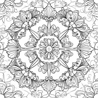 Kaleidoscope Coloring Page 30593-24654