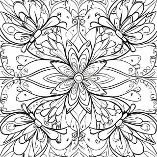 Kaleidoscope Coloring Page 30593-24655