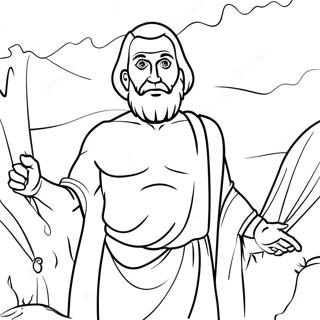 Saul Becomes Paul Coloring Pages