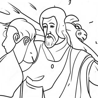 Saul Becomes Paul Transformation Coloring Page 30643-24692