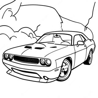 Dodge Challenger Coloring Pages