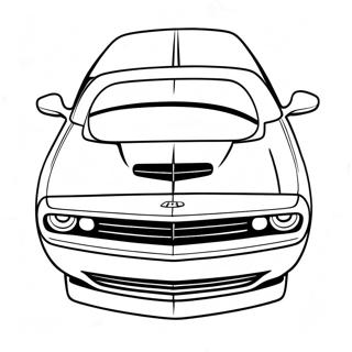 Dodge Challenger Sports Car Coloring Page 30653-24700