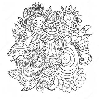 Cultural Symbols Coloring Page 30673-24718