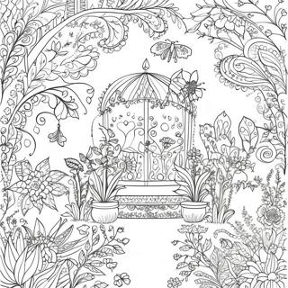 Intricate Johanna Basford Garden Coloring Page 30684-24730