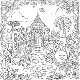 Intricate Johanna Basford Garden Coloring Page 30684-24731