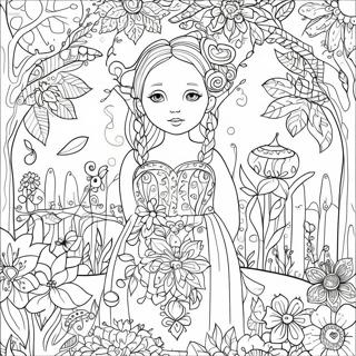 Intricate Johanna Basford Garden Coloring Page 30684-24732