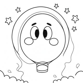 Happy 10th Birthday Balloon Coloring Page 30713-24754