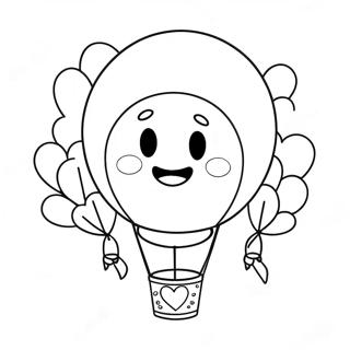 Happy 10th Birthday Balloon Coloring Page 30713-24755