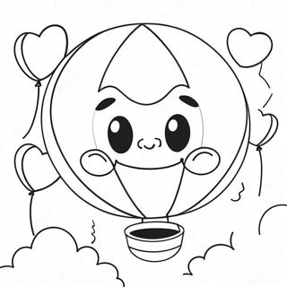 Happy 10th Birthday Balloon Coloring Page 30713-24756