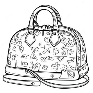 Chic Louis Vuitton Handbag Coloring Page 30724-24761