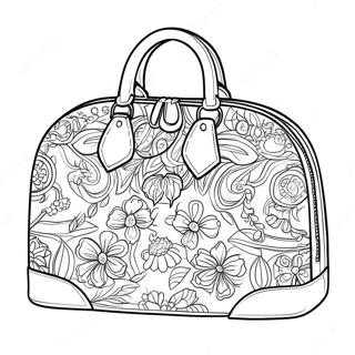 Chic Louis Vuitton Handbag Coloring Page 30724-24762