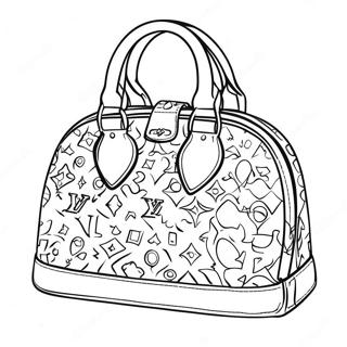 Chic Louis Vuitton Handbag Coloring Page 30724-24763