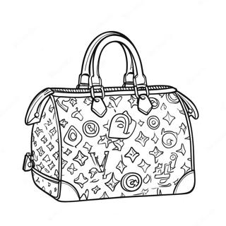 Chic Louis Vuitton Handbag Coloring Page 30724-24764