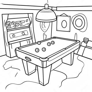 Rec Room Coloring Pages