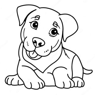 Playful Rottweiler Puppy Coloring Page 30764-24794