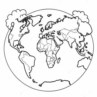 Continents Of The World Coloring Page 30773-24800