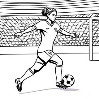 Alex Morgan Scoring A Goal Coloring Page 30784-24809