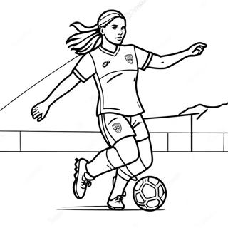 Alex Morgan Scoring A Goal Coloring Page 30784-24810