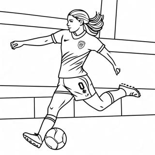 Alex Morgan Scoring A Goal Coloring Page 30784-24811