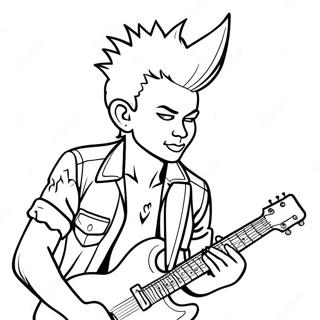 Punk Rock Coloring Pages