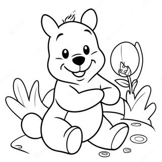 Winnie The Pooh Easter Bunny Coloring Page 30813-24832