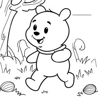 Easter Egg Hunt With Winnie The Pooh Coloring Page 30814-24835