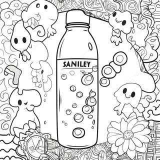 Stanley Water Bottle With Fun Stickers Coloring Page 30823-24838