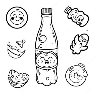 Stanley Water Bottle With Fun Stickers Coloring Page 30823-24839