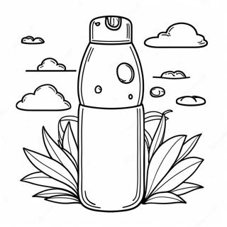 Colorful Stanley Water Bottle In Nature Coloring Page 30824-24841