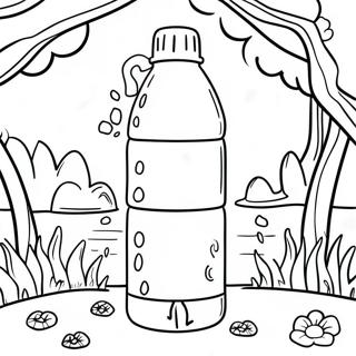 Colorful Stanley Water Bottle In Nature Coloring Page 30824-24842