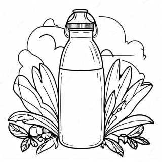 Colorful Stanley Water Bottle In Nature Coloring Page 30824-24843