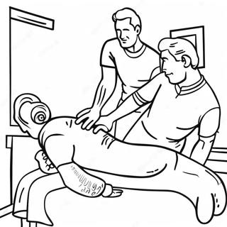 Chiropractic Care Coloring Page 30833-24846