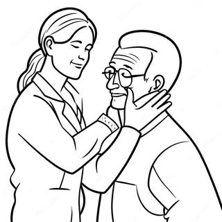 Friendly Chiropractor Adjusting Patient Coloring Page 30834-24850