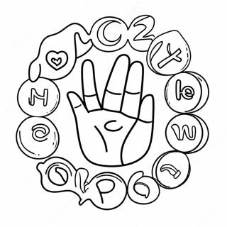 Asl Alphabet Coloring Page 30843-24859