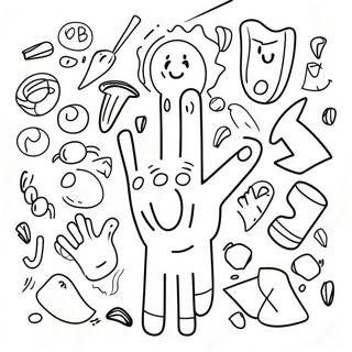 Fun Asl Alphabet Coloring Page 30844-24855