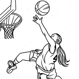 Dynamic Wnba Player Dunking Coloring Page 30854-24872