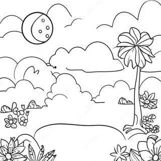 Colorful Dreamland Coloring Page 30874-24883