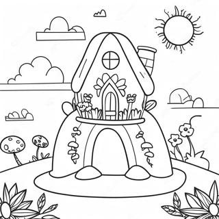 Colorful Dreamland Coloring Page 30874-24884