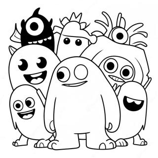 Class Dojo Monsters Coloring Page 30884-24886