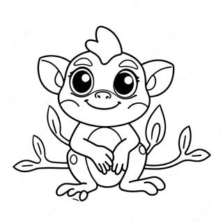 Grookey Coloring Pages