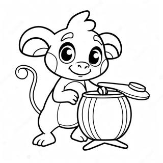 Grookey Coloring Pages