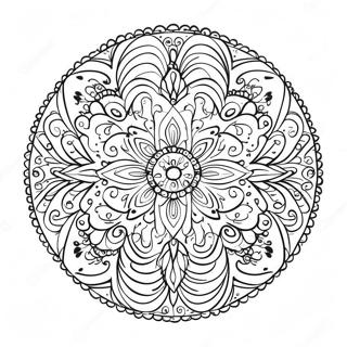 Simple Boho Mandala Coloring Page 30903-24906