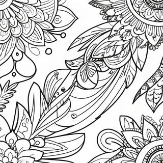 Simple Boho Coloring Pages